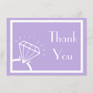 Merci de silhouette de bague à diamant (pourpre