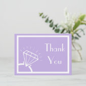 Merci de silhouette de bague à diamant (pourpre (Debout devant)