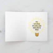 Merci de singe ou la pensée de vous Carte de voeux (Intérieur)