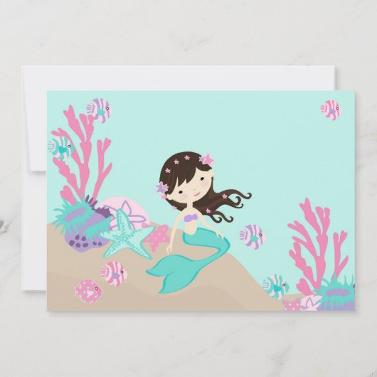 Merci de sirène de brune (Dos)