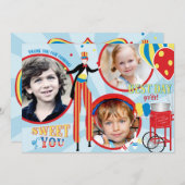 Merci de sucrerie de coton de marcheur d'échasse (Devant / Derrière)