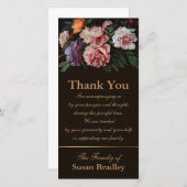 Merci de sympathie des pivoines 1 assortissant le (Devant / Derrière)