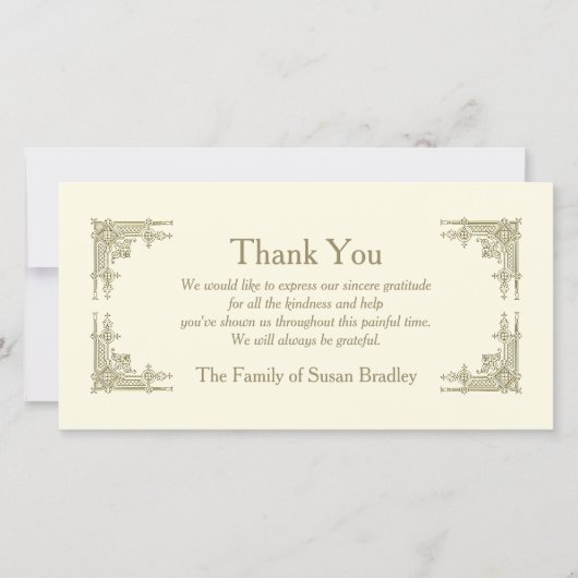 Merci de sympathie du style 1 d'art déco (Devant)