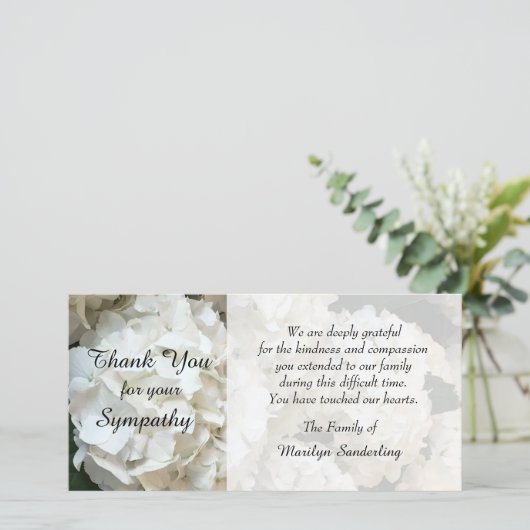 Merci de Sympathy Hydrangea (Debout devant)