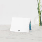 Merci de teinture à l'aquarelle bleu Turquoise Pho (Dos)