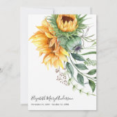 Merci de tournesol Bereavement photo florale (Dos)