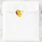 Merci de tournesol Favoriser Sticker Coeur (Sac)