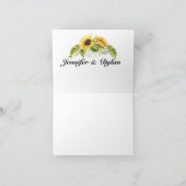 Merci de tournesol ou note vide (Intérieur)