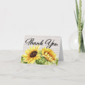 Merci de tournesol ou note vide (Devant)