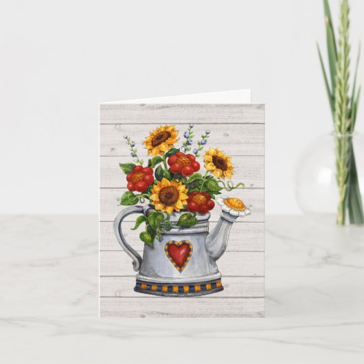 Merci de tournesol ou note vide (Devant)