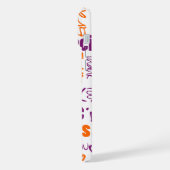 Merci de typographie multilingue violet orange (Côté gauche)