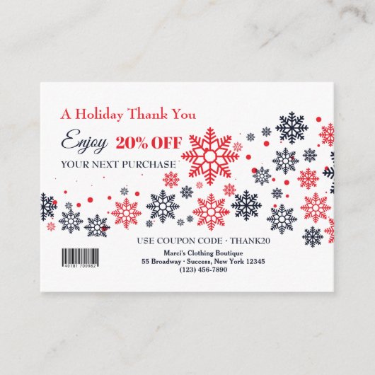 Merci de vacances pour votre carte Promo Patronage (Devant)