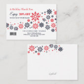 Merci de vacances pour votre carte Promo Patronage (Devant / Derrière)