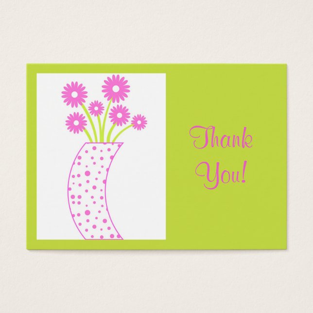 Merci de vase de fleurs ! -Carte (Devant)