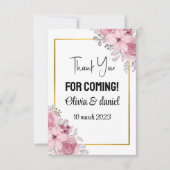 Merci de venir Cartes de Merci (Devant)