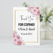 Merci de venir Cartes de Merci (Debout devant)