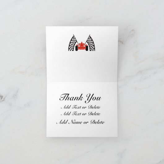 Merci de voiture de course automobile ou note blan (Intérieur)