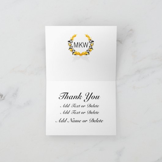 Merci de voiture de course ou note blanche (Intérieur)