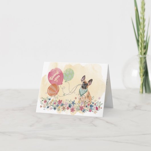 Merci de vous & French Bulldog et ballons (Devant)