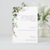 Merci de Wedding shower de message Lavender et Ivy (Debout devant)