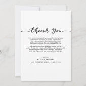 Merci décontracté manuscrit Script Graduate Photo (Dos)