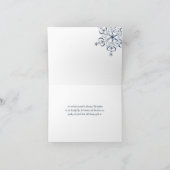 Merci d'élégance bleu Snowflake (Intérieur)