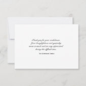 Merci d'élégance orchidée pour votre note de sympa (Dos)