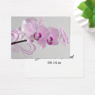 Merci d'élégance orchidée rose Favoriser les étiqu