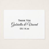 Merci d'élégance orchidée rose Favoriser les étiqu (Dos)