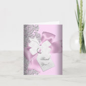 Merci Dentelle Rose Gris Blanc (Devant)