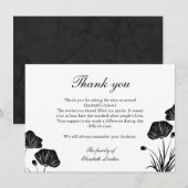 Merci d'enterrement de pavots noirs et cultivés (Devant / Derrière)