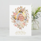 Merci d'enterrement de sympathie de photo de roses (Debout devant)