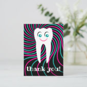 merci dentiste sourire carte postale dent (Debout devant)