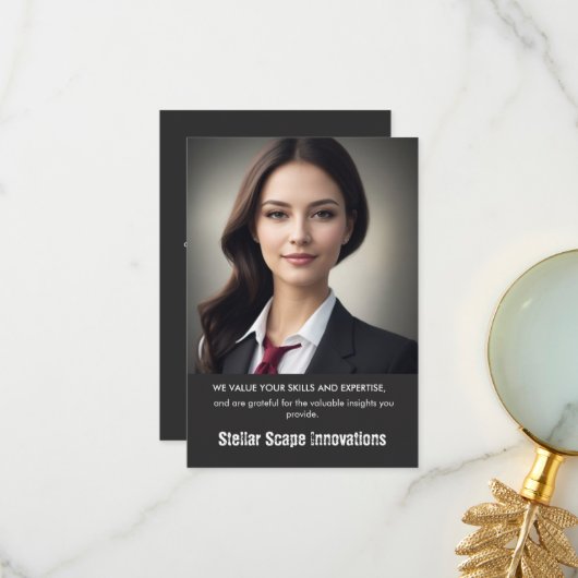 Merci d'entreprise (Devant/Arrière en situation)