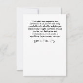 Merci d'entreprise, Merci d'entreprise (Dos)