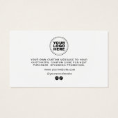 Merci D'Entreprise Minimal Moderne Pour L'Insertio (Dos)