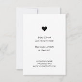 Merci D'Entreprise Minimal Moderne Pour L'Insertio (Dos)