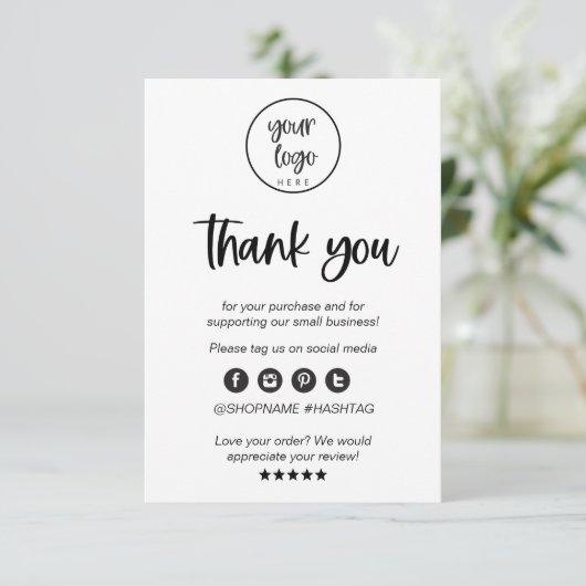 Merci D'Entreprise Minimal Moderne Pour L'Insertio (Debout devant)