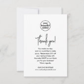 Merci d'entreprise Mod Black Appréciation des clie (Devant)