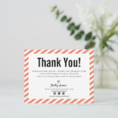 Merci d'entreprise moderne minimaliste orange LOGO (Debout devant)