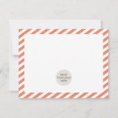 Merci d'entreprise moderne minimaliste orange LOGO (Dos)