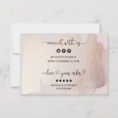 Merci D'Entreprise Pour Commandes Insérer Gold Blu (Dos)