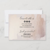 Merci D'Entreprise Pour Commandes Insérer Gold Blu (Dos)