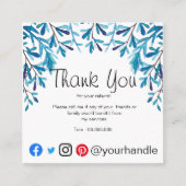 Merci d'entreprise pour votre carte de visite de r (Devant)