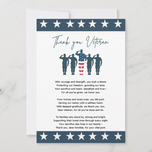 Merci des anciens combattants | Appréciation patri (Devant)