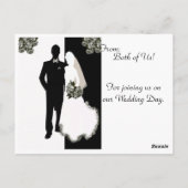 Merci des cartes de mariée et de chambre (Dos)