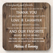 Merci dessous de verre rustique Pays rustique Gran (Devant)