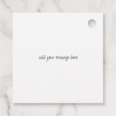 Merci d'être de bonnes étiquettes de faveur (Dos)