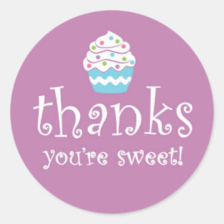 Merci d'être gentil Sticker Cupcake