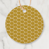 Merci d'être ici Étiquette de faveur d'eucalyptus (Dos)